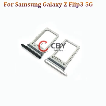 10PCS Para Samsung Galaxy Z Fold3 Z Flip3 5G Sim do Leitor de Cartão do Titular Bandeja do Cartão Sim Ranhura do Suporte do Adaptador de peças de Reposição