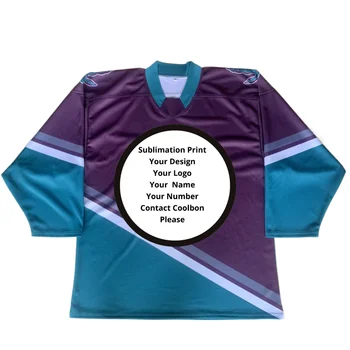 5PCS 2023 Personalizado Novo Sublimação camisa de Hóquei, Com Diferentes Nomes E Números