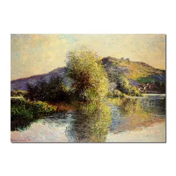 Alta qualidade de Claude Monet pinturas para venda Isleets no Porta-Villez Lona de arte pintadas à mão