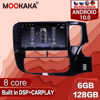 Android 10.0 128G Para Mitsubishi Outlander RHD14-19 Car Multimedia Player-Rádio de Navegação GPS Auto Estéreo Unidade de Gravador de Áudio