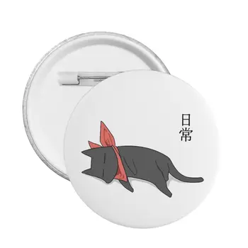 Anime Nichijou Para Dormir Sakomoto Pin Personalizável Emblema Do Saco De Crachás Broche De Broches Decoração Pinos Amigos