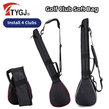Dobrável de Golfe saco da Arma pacote de Capacidade Embalado 3 clubes Mini Macio clube pacote do saco do Ombro do clube de golfe, sacos de homens mulheres