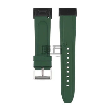 Flúor Borracha faixa de Relógio com Pulseira de Placas de Conector para Garmini Fenix5 5x Mais Fenxi6 6X pro Forerunner935 945 S60 S62