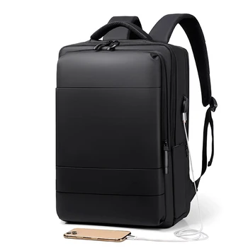 Impermeável Homens Mochilas de Negócios 15.6 no Backpack do Laptop Moda Mochila de Luxo Escola Mochilas de Carregamento USB de Viagens Homem do Saco