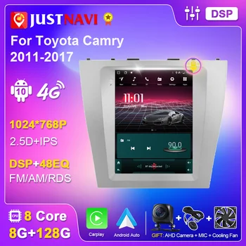 JUSTNAVI Autoradio para Toyota Camry 7 XV 40 50 2006-2011 auto-Rádio Autoradio Multimédia Player Estéreo Carplay DSP Android Auto