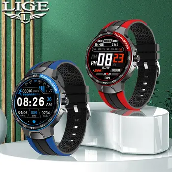 LIGE 2021 Novo Smart Watch Homens relógio de desporto da frequência Cardíaca Monitorização da pressão Arterial de sono de lembrete IP68 impermeável Android e IOS