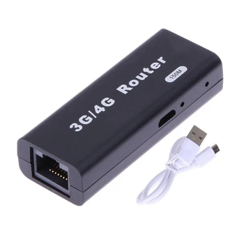 Mini Roteador Portátil USB do Roteador sem Fio 3G/4G Wifi Wlan Hotspot wi-Fi Hotspot 150 mbps RJ45 USB do Roteador sem Fio Com o Cabo USB