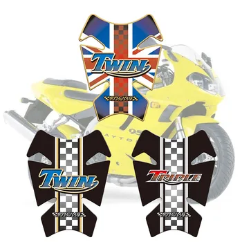 Moto 3D Adesivo Decalque Emblema de Proteção de Tanque de Almofada Cas Pac Para o Triunfo Velocidade Street Triple Daytona