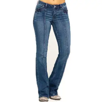 Mulheres Slim Jeans Calças compridas