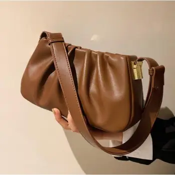 Nicho design pequeno saco de mulheres nas Axilas bolsa saco 2023 nova maré de moda retrô de ombro único saco crossbody dobra simples saco