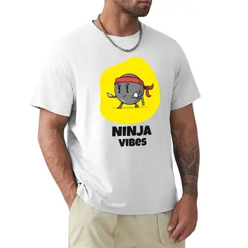 Ninja Vibrações por Garoto de Energia T-Shirt meninos animal print camisa personalizada camiseta top de verão dos Homens t-shirt