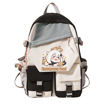 Novo Genshin Impacto Anime Mochila para Adolescentes Sac Um Dos Portátil Notebool de Viagem Casual Bagpack Moda Unissex Bag Pack