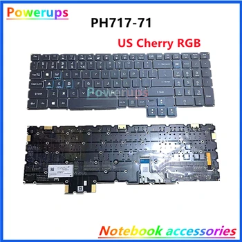 Novo Original Laptop EUA/reino UNIDO Cereja RGB Mecânica luz de fundo do Teclado Para Acer Predator Helios 700 PH717 PH717-71-746G-72 N17Q11