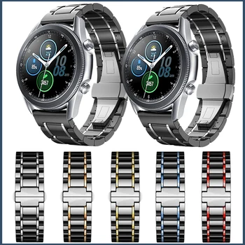 Para Samsung Galaxy Watch 3 45mm 41/Ativo 2/Engrenagem S3 Banda de Cerâmica StrapBracelet Para 46mm 42mm Pulseira SamSung Galaxy Watch