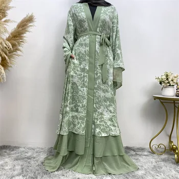 Ramadã, Eid Mubarak Manto Longue Quimono Femme Musulmane Dubai Abaya Para As Mulheres Kaftan Paquistão, Turquia, O Islã Árabe Muçulmano Vestido