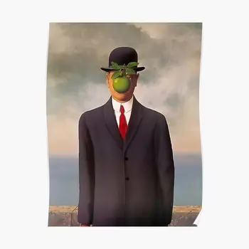 René Magritte, O Filho Do Homem Cartaz Casa Moderna Decoração De Imagens De Murais, Decoração De Arte De Parede Vintage Sala Engraçado De Impressão Sem Moldura