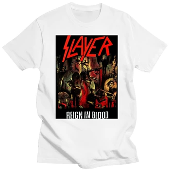 Slayer Reinar No Sangue Camisa de S M L XL XXL Banda de Metal da T-Shirt Oficial da Tshirt Tee