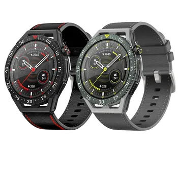 Substituição de 22mm Smartwatch homens, a pulseira de couro Cinto Para Huawei Assistir GT3, GT 3 Pro 46mm Pulseira de relógio Pulseira de gt 2 GT2 Pro 46
