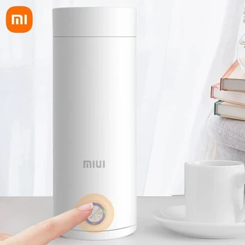 Xiaomi Mijia 400ml portátil mini chaleira eléctrica para chá e café de viagens secretária de toque inteligente garrafa térmica copo de viagens copa