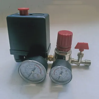 compressor de ar interruptor de pressão válvula de controle de ar do compressor de Ar bomba de ar ajustável válvulas reguladoras de 4 furos interruptor de liga de Zinco