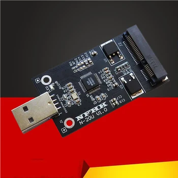 mSATA para Adaptador USB mSATA Externo Caso SSD mSATA para USB2.0 Riser Card Placa de Conversor de Suppor 30*50 m-SSD SATA Disco Rígido para PC