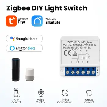 zigbee disjuntor Zero fogo zigbee relé 1 forma on off 2 3 4 comutador de controle de disjuntor de TUYA ZigBee Smart Circuito Br