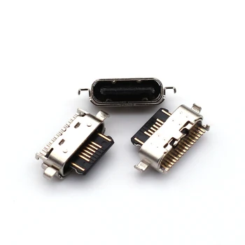 10Pcs Carregador USB de Carregamento Dock Conector de Porta de Tomada Ficha do Tipo C, em Contato Para LG K50S K51S K92 K51 LMQ630EAW K41S K61 Q630