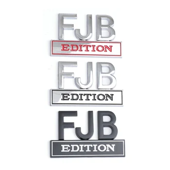 1pcs FJB Edição Emblema 3D Emblema Adesivo de Carro Letras Badgeslide Fender para Caminhão, estacionamento para RV, Scooter, SUV, Porta de Decoração