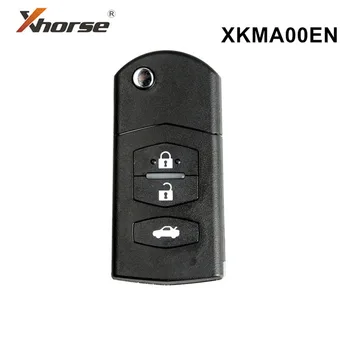 5pcs/monte Xhorse XKMA00EN Fio Remoto Chave 3 Botões para Mazda Tipo de VVDI Ferramenta-Chave