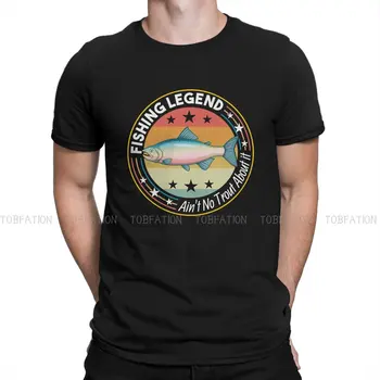 A lenda não é Nenhuma Truta Sobre Ele Camiseta Especial de Pesca de Lazer, T-Shirt mais nova T-shirt Para Homens, Mulheres