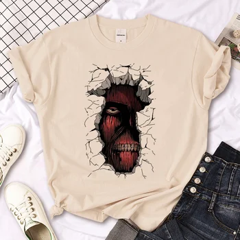 Attacke Ataque Titan mulheres Y2K t-shirt menina roupas de streetwear