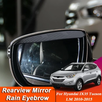 Carro-styling Para a Hyundai IX35 Tucson LM 2010-2015 de Fibra de Carbono, Espelho Retrovisor Sobrancelha Chuva Escudo Anti-Capa de chuva Acessório