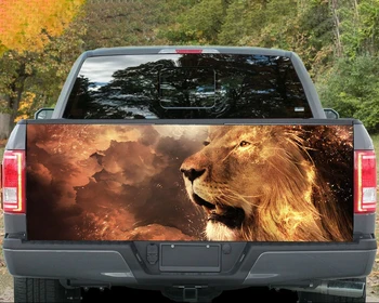 Leão, animal feroz padrão de etiqueta do carro do caminhão, suv traseira, adesivo de carro do tronco adesivo personalizado gráfico adesivo decalque