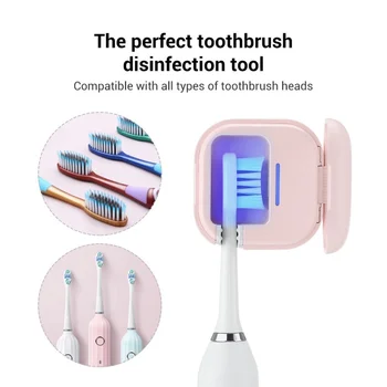 Novo Portátil UV de Escova de dentes, Limpeza & Desinfecção de Caixa para mais Saudáveis de higiene Bucal e para a Higiene Pessoal Doméstico