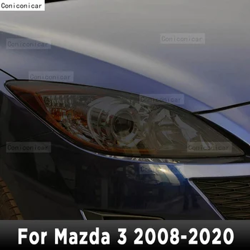 Para Mazda 3 2008 E 2020 Exterior do Carro Farol Anti-risco Lâmpada Dianteira de Tonalidade de TPU Película Protetora Capa de Reparação de Acessórios Adesivo