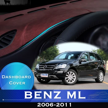 Para a Mercedes Benz Classe M W164 2006-2011 ML350 ML250 AMG Painel do Carro Evite a Luz Pad Instrumento Plataforma Secretária Tampa Tapete de Carpete