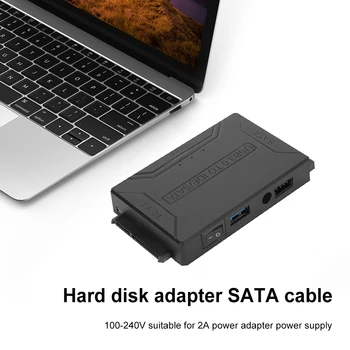SATA para USB IDE SATA Adaptador para USB3.0 USB3 Adaptador de Cabo Sata de 2.5 3.5 Unidade de Disco Rígido HDD SSD Conversor IDE SATA Adaptador