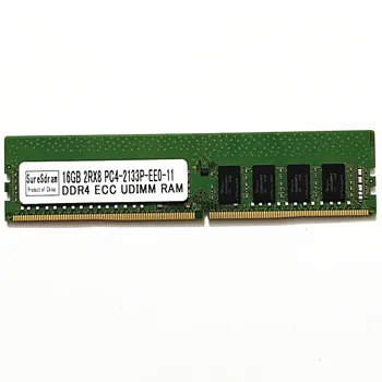 SureSdram DDR4 16GB 2133 ECC UDIMM Servidor de RAM 16GB 2RX8 PC4-2133P-EE0-11 DDR4 Trabalho de Memória do Servidor
