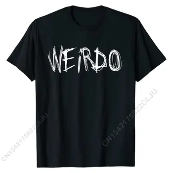 WEIRDO Punk Emo T-Shirt Engraçada Goth Metal Pesado Camisa de Presente de T-Shirt, Camisas, Tops Designer de Hip Hop de Algodão dos Homens T-Shirt Hip Hop
